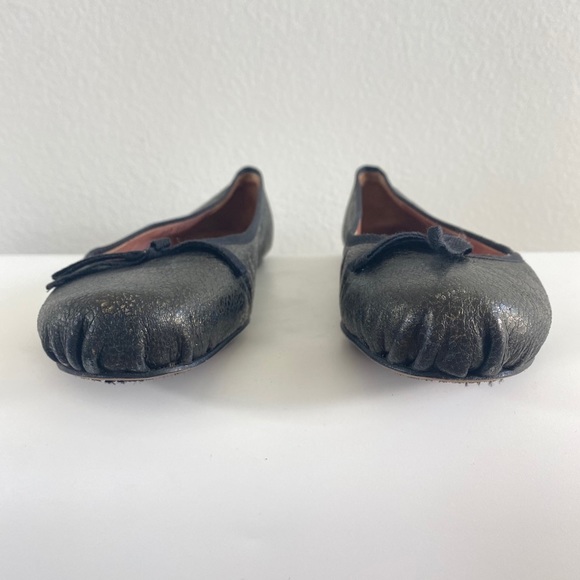 Alaia Pewter Metallic Ballet Bow Flats 39.5 - Picture 3 of 8